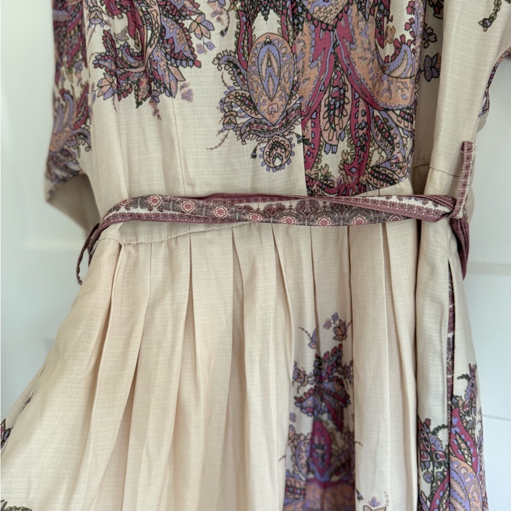 Lena Pink and Cream Paisley Dress - Picture 8 of 11